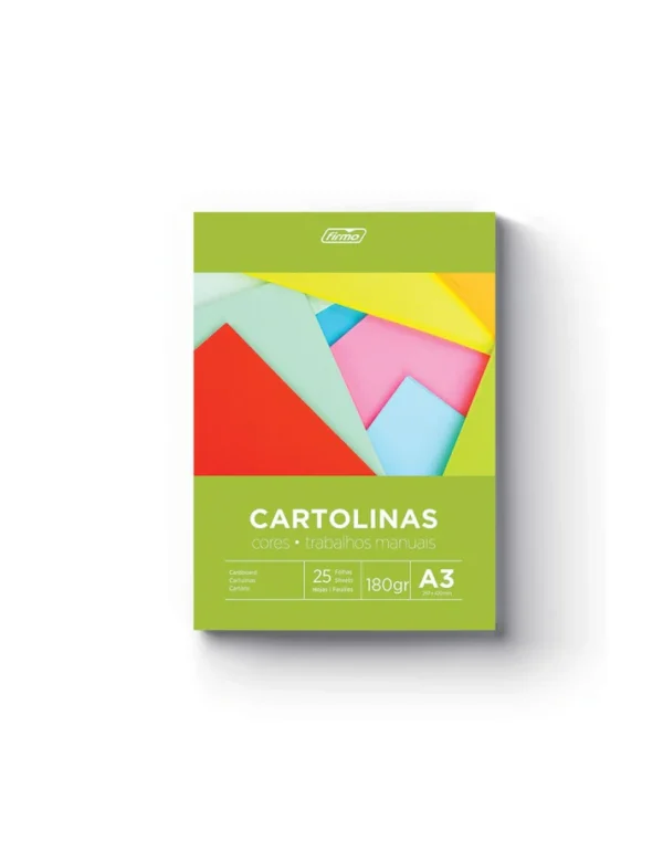 Bloco de Cartolinas A3 - 180 gr 25 Fls