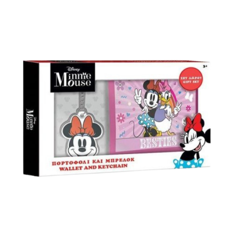 Cjt Carteira e Porta-Chaves Minnie Quiosque Sem Limites