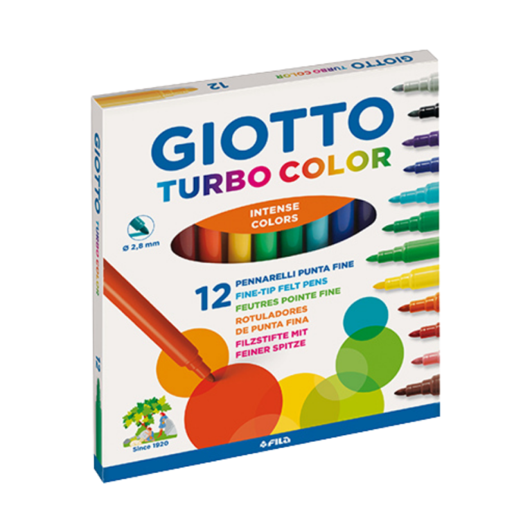 Marcadores de Feltro Giotto Turbo Color -12 Quiosque Sem Limites