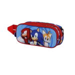 Estojo Duplo Sonic Friends 3D