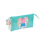 Estojo Triplo Peppa Pig - Pretty Flowers