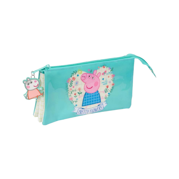 Estojo Triplo Peppa Pig – Pretty Flowers Quiosque Sem Limites